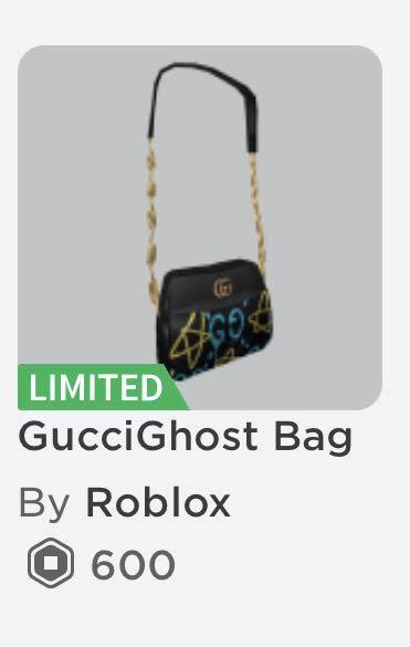 roblox gucci ghost bag|roblox gucci event item prices.